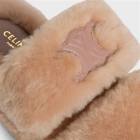 celine triomphe shearling